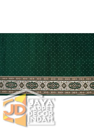 Karpet Sajadah New Al Husein Hijau Bintik  120x600, 120x1200, 120x1800, 120x2400, 120x3000